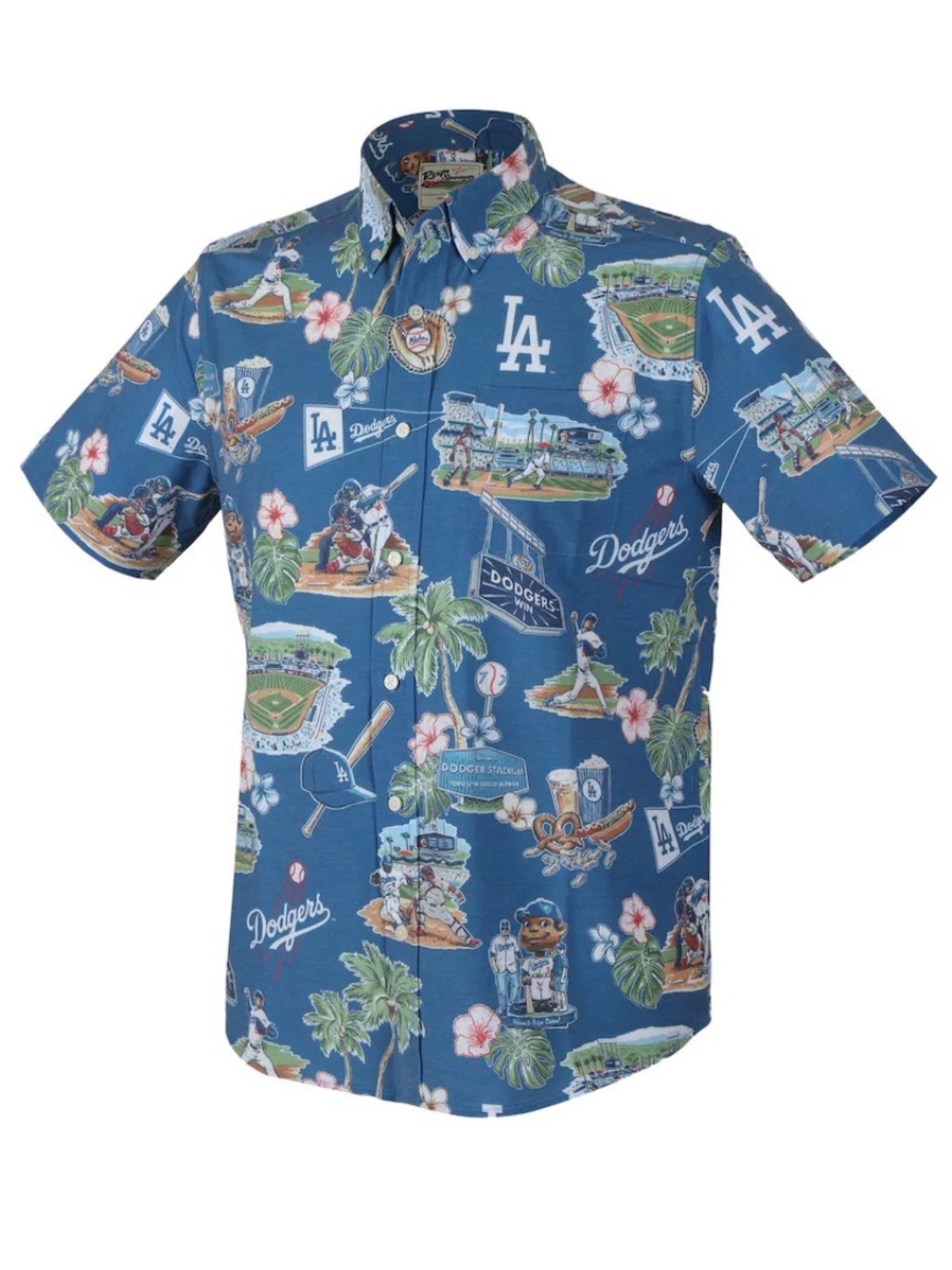 Reyn Spooner MLB LA Dodgers Scenic Performance Aloha Shirt